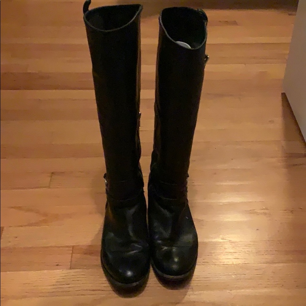 Black Coach Knee High Boots